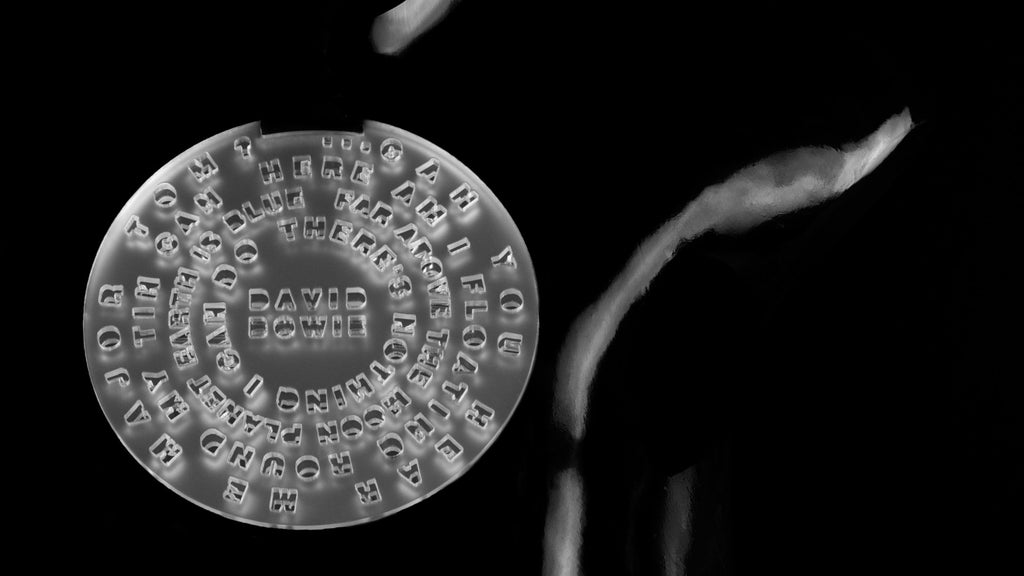 SPACE ODDITY CD NECKLACE