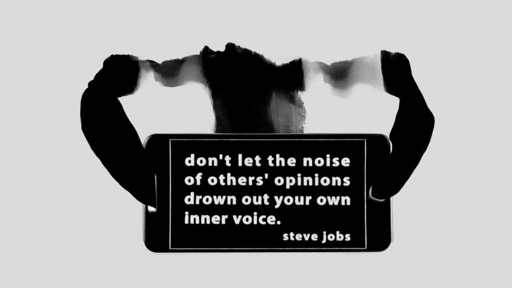 don’t let the noise of others’...sash